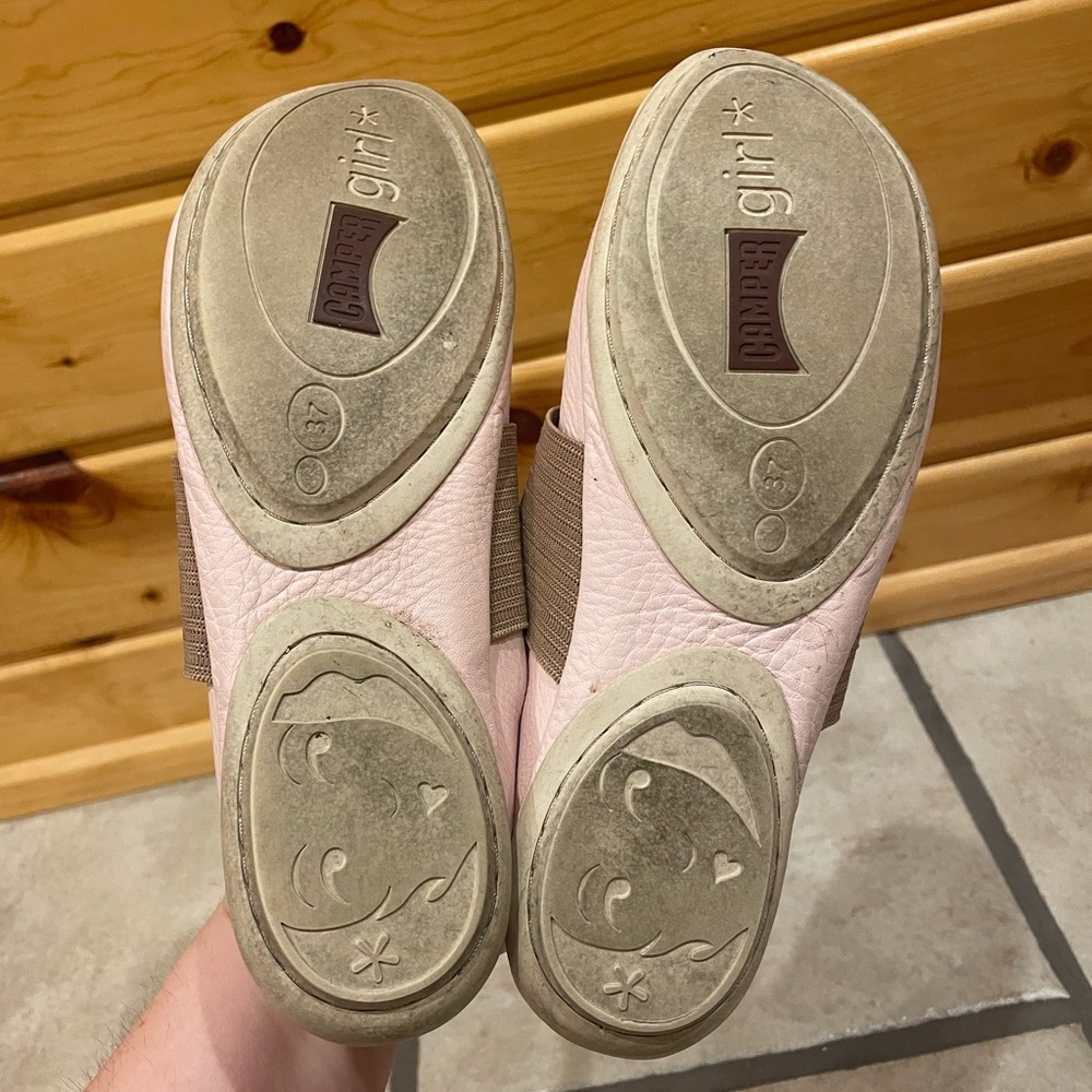 Camper Light Pink Leather Ballerina Flats EU 37 - Picture 4 of 5